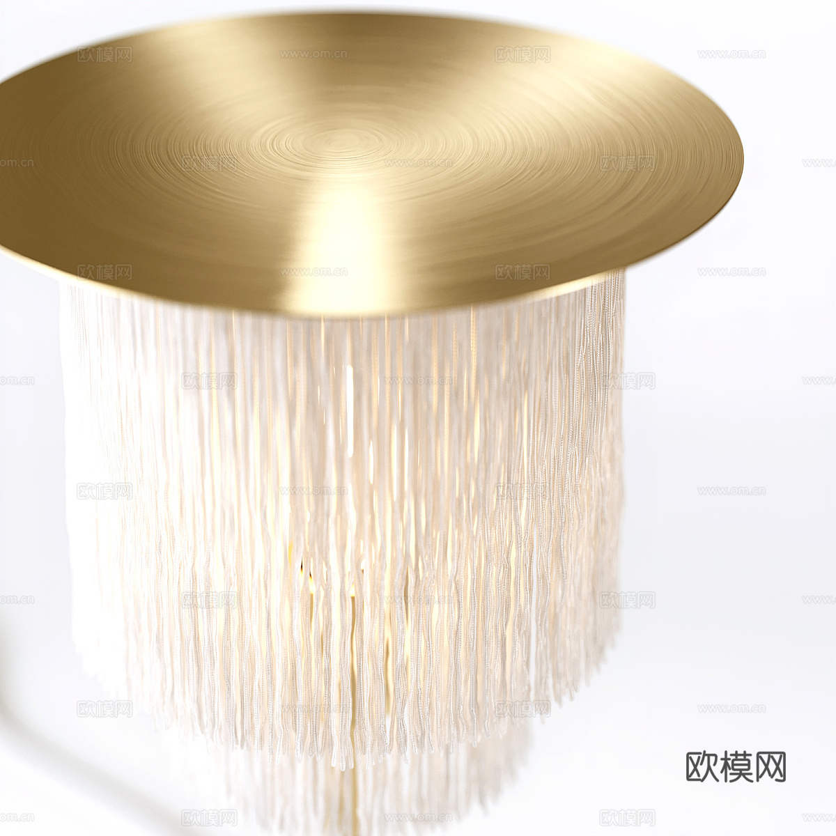 现代轻奢台灯3d模型