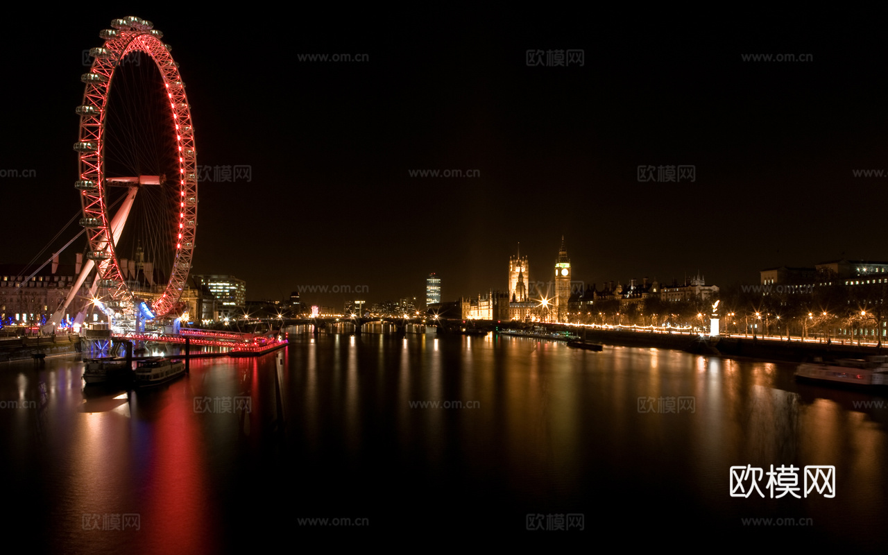 都市城市夜景 外景