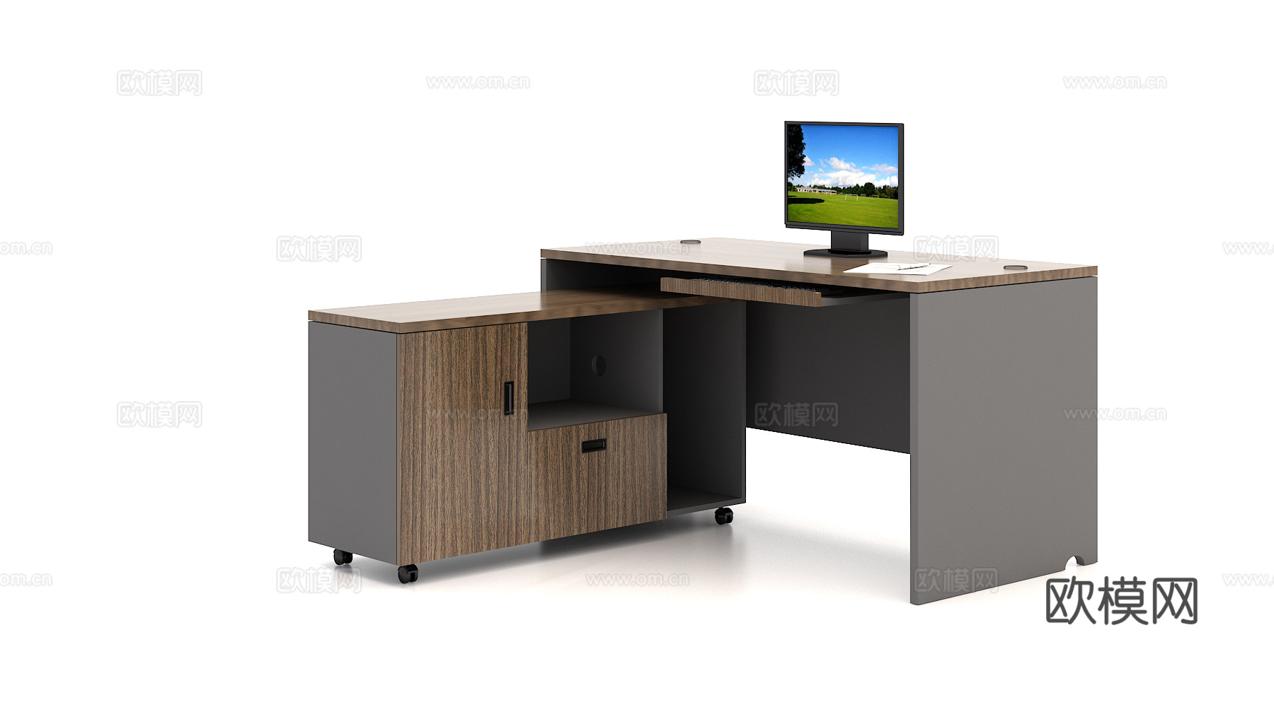 办公桌3d模型