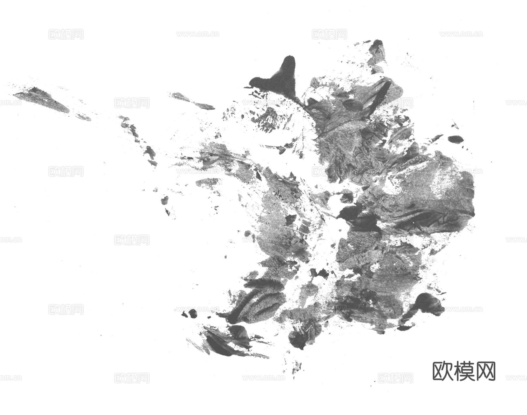 飞溅墨迹污垢 黑白凹凸下载