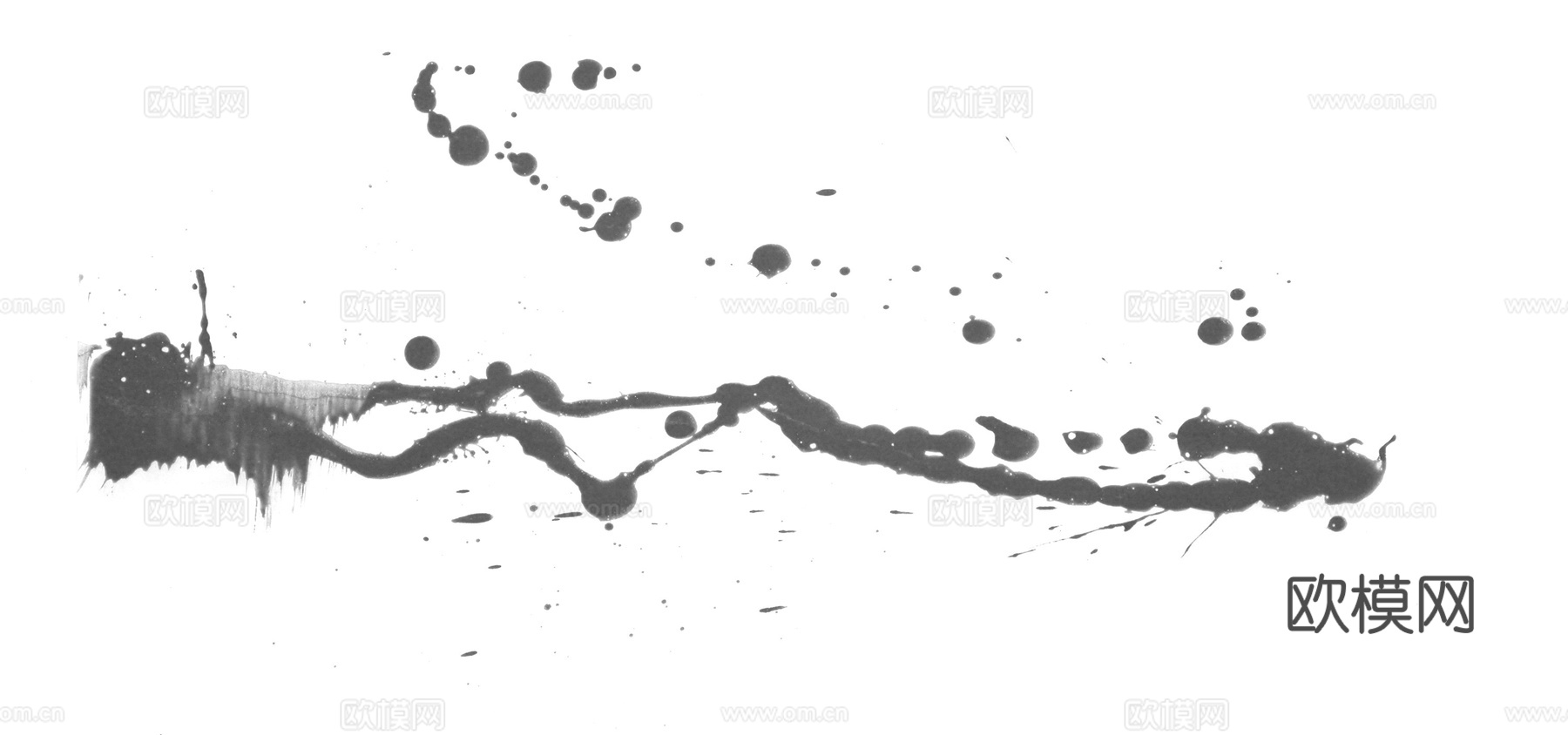 黑白凹凸 飞溅单条水迹污垢下载