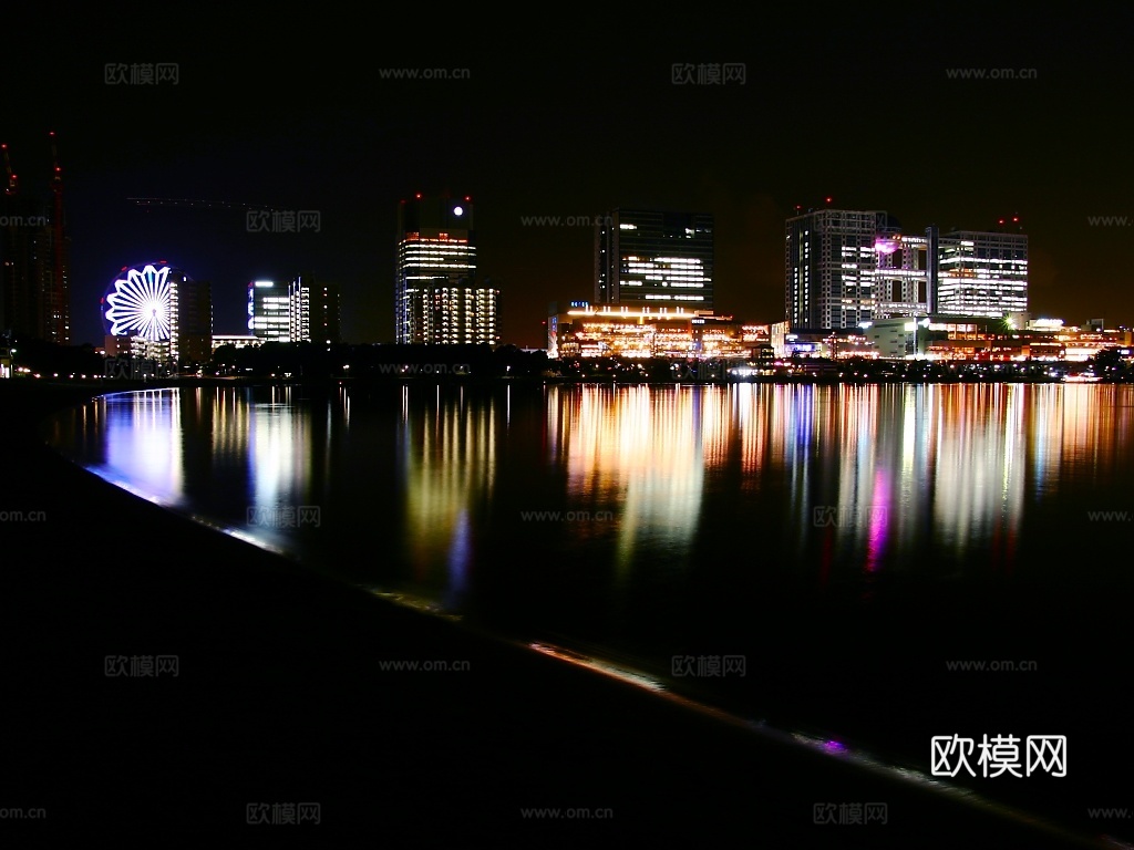 都市城市夜景 外景