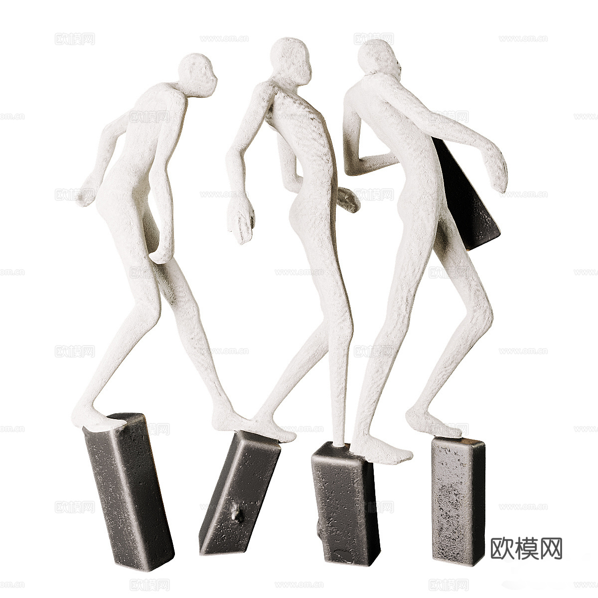 现代轻奢艺术雕塑摆件3d模型