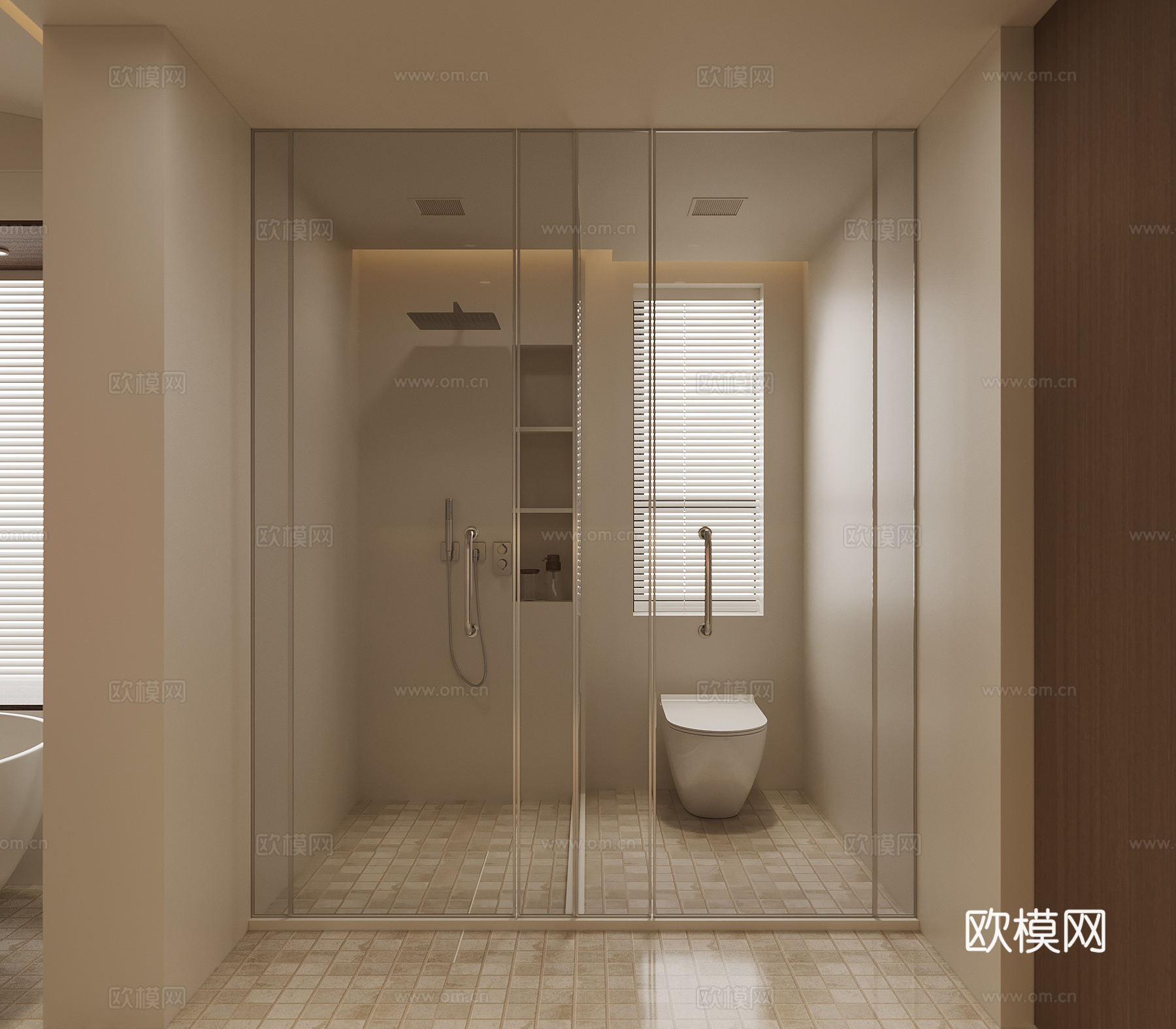 侘寂卫生间3d模型