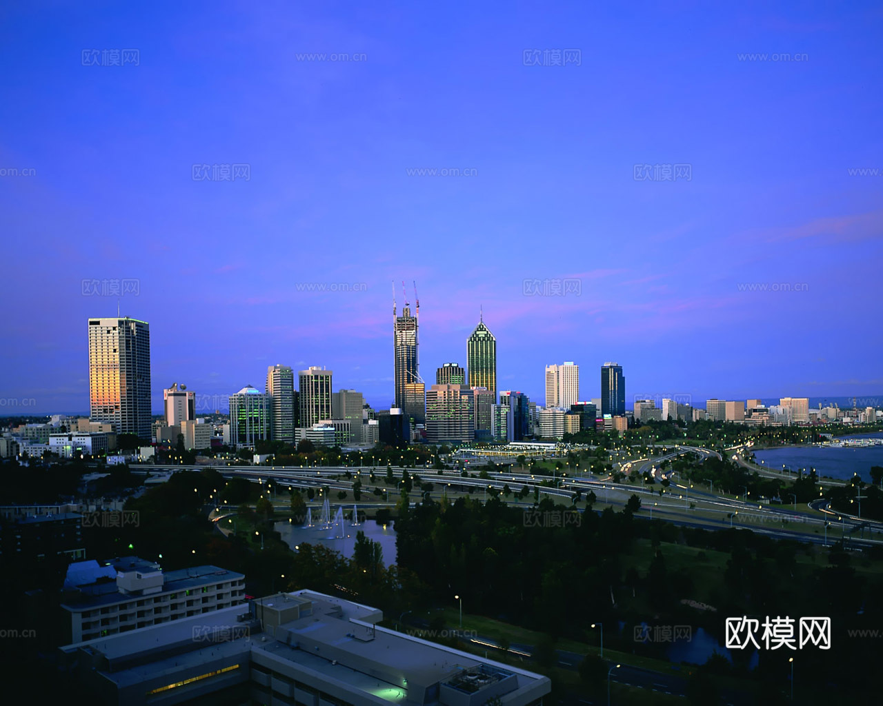 都市城市夜景 外景