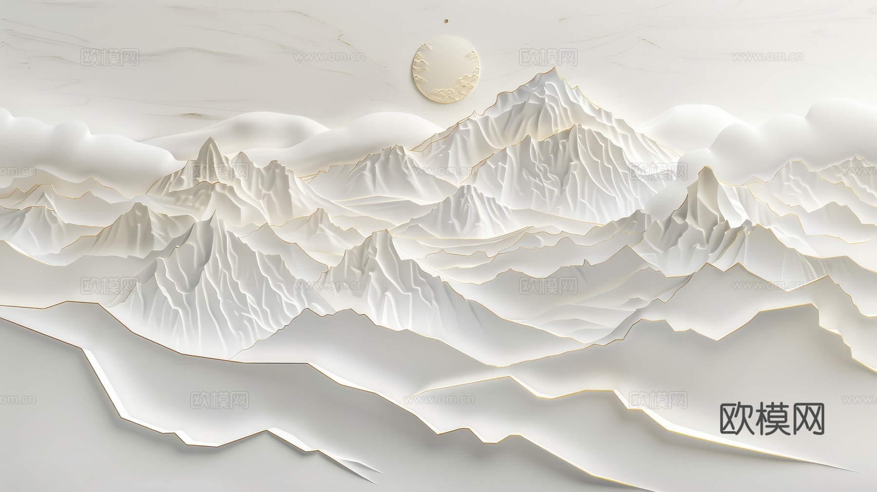 新中式山水国风背景
