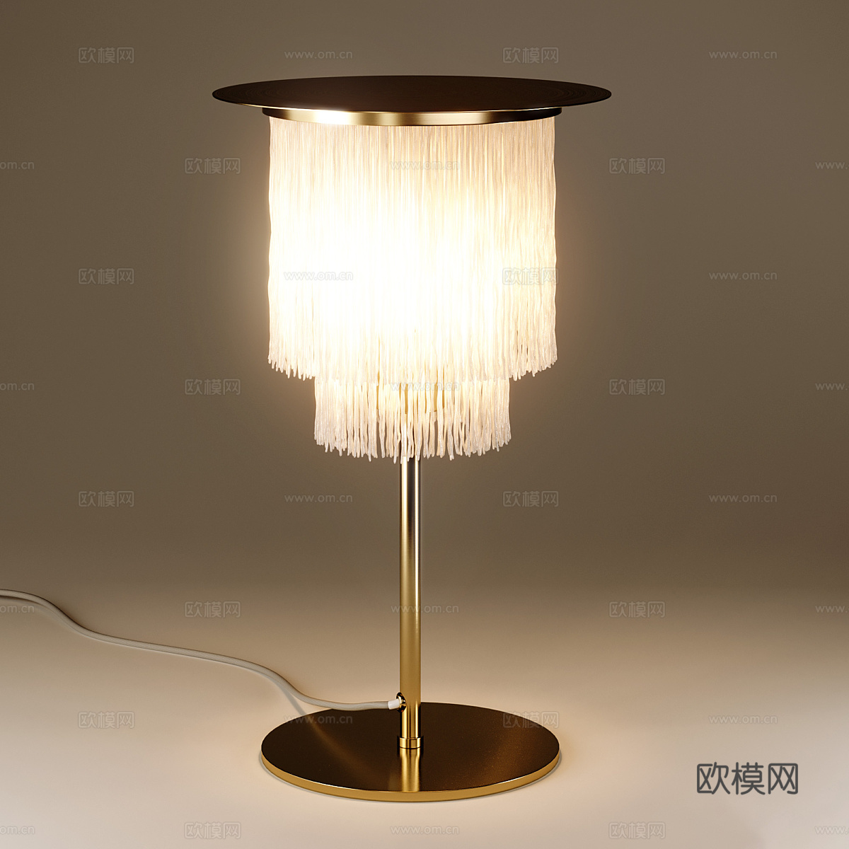 现代轻奢台灯3d模型