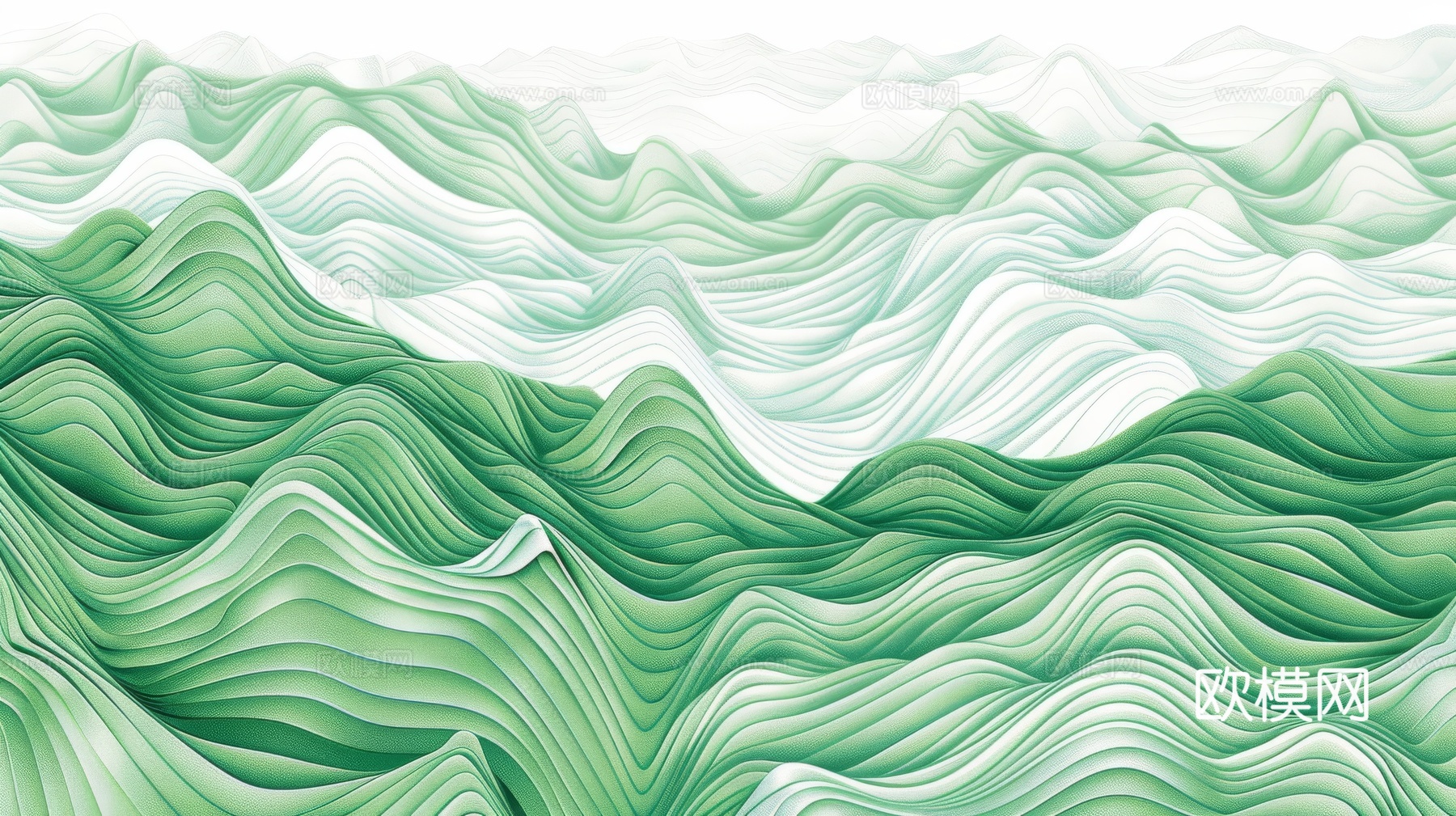 新中式山水国风背景下载（渲染图4）