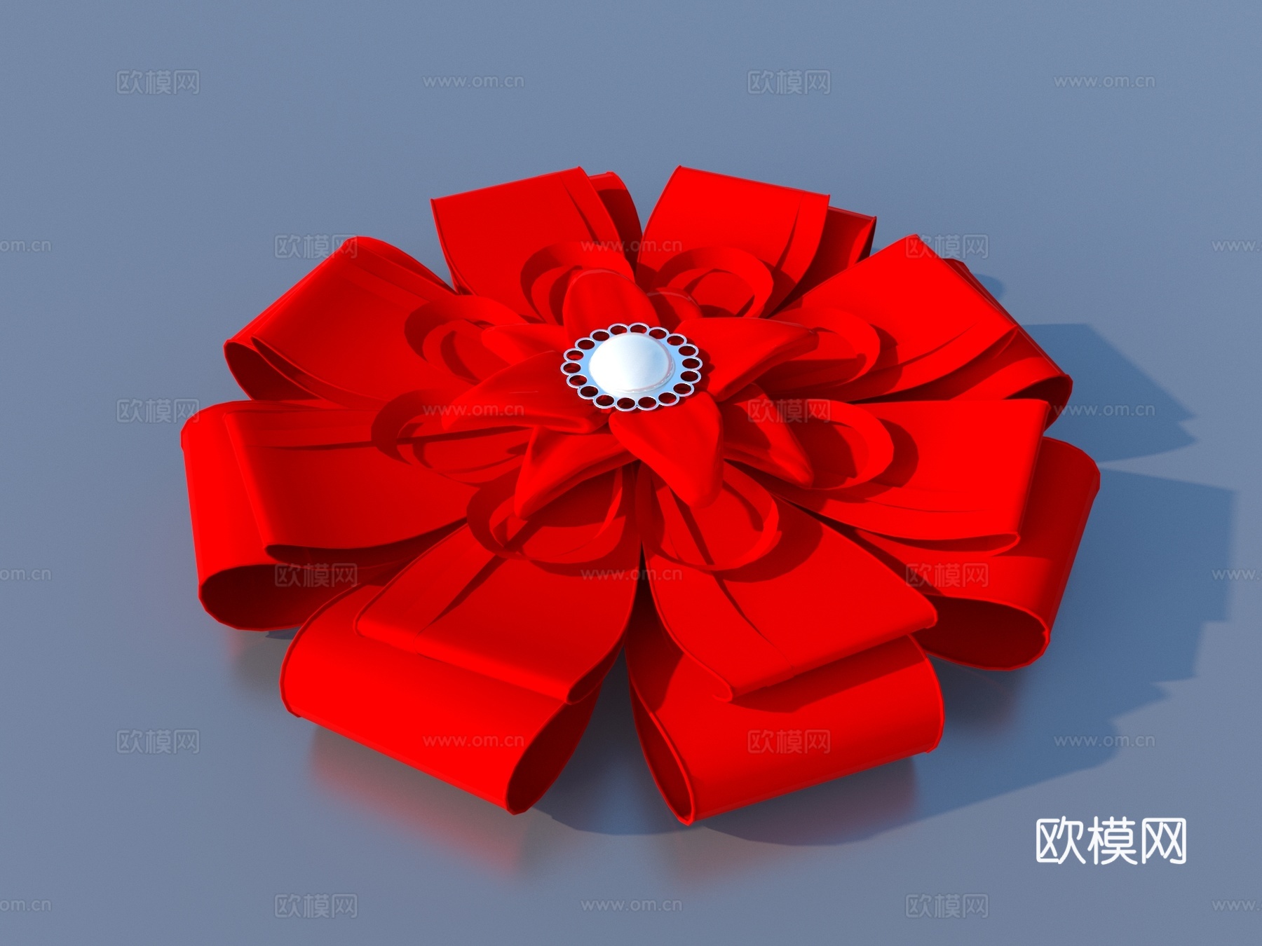 彩带 蝴蝶结 蝴蝶花 花朵造型3d模型