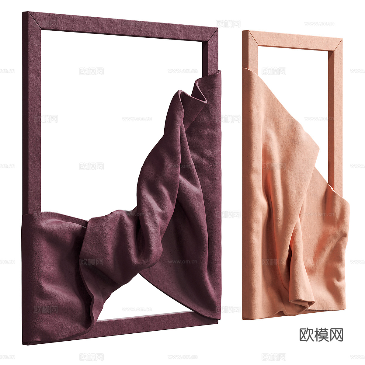 现代意式艺术挂件3d模型