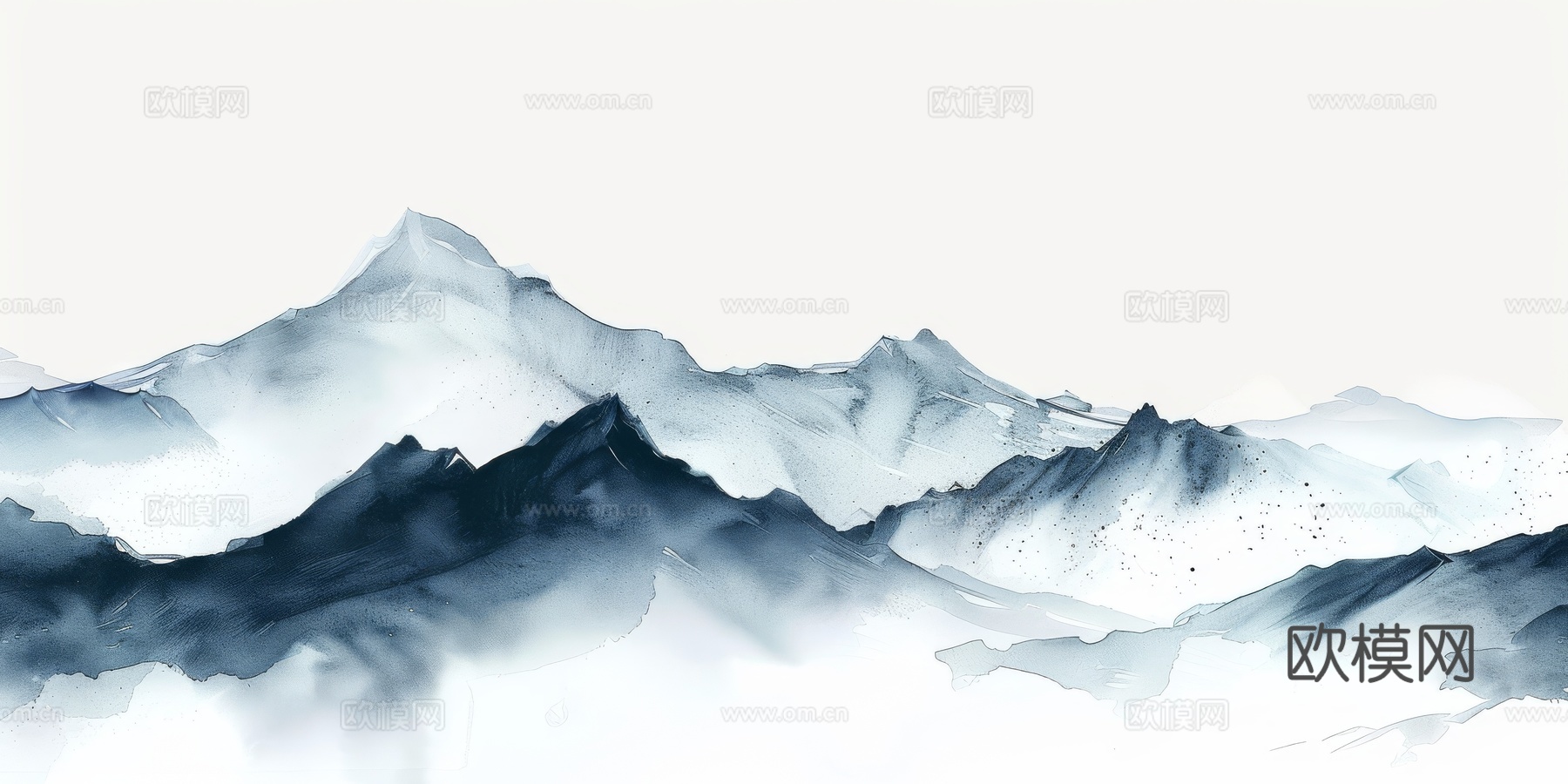 新中式山水国风背景