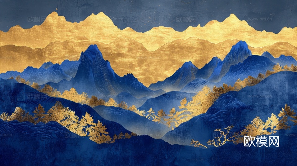 新中式山水国风背景下载(渲染图7)