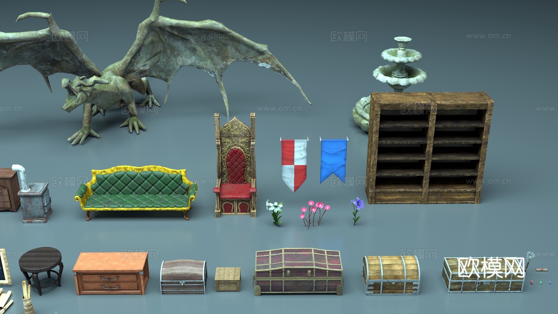中世纪物品3d模型