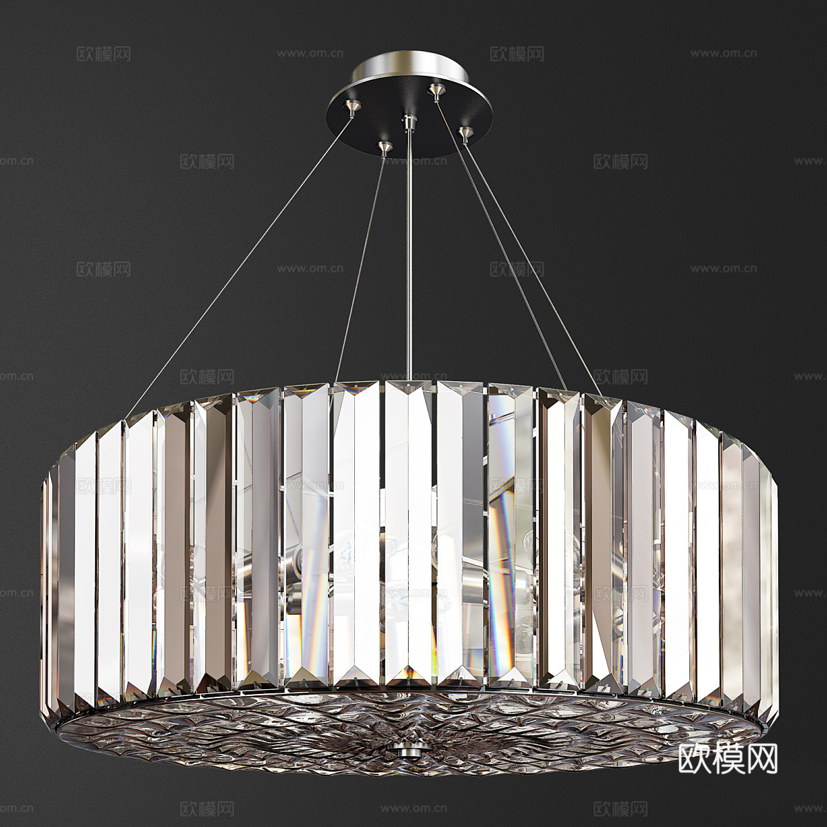 现代艺术装饰吊灯3d模型