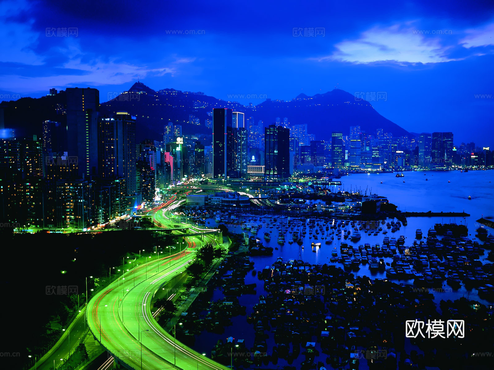 都市城市夜景 外景