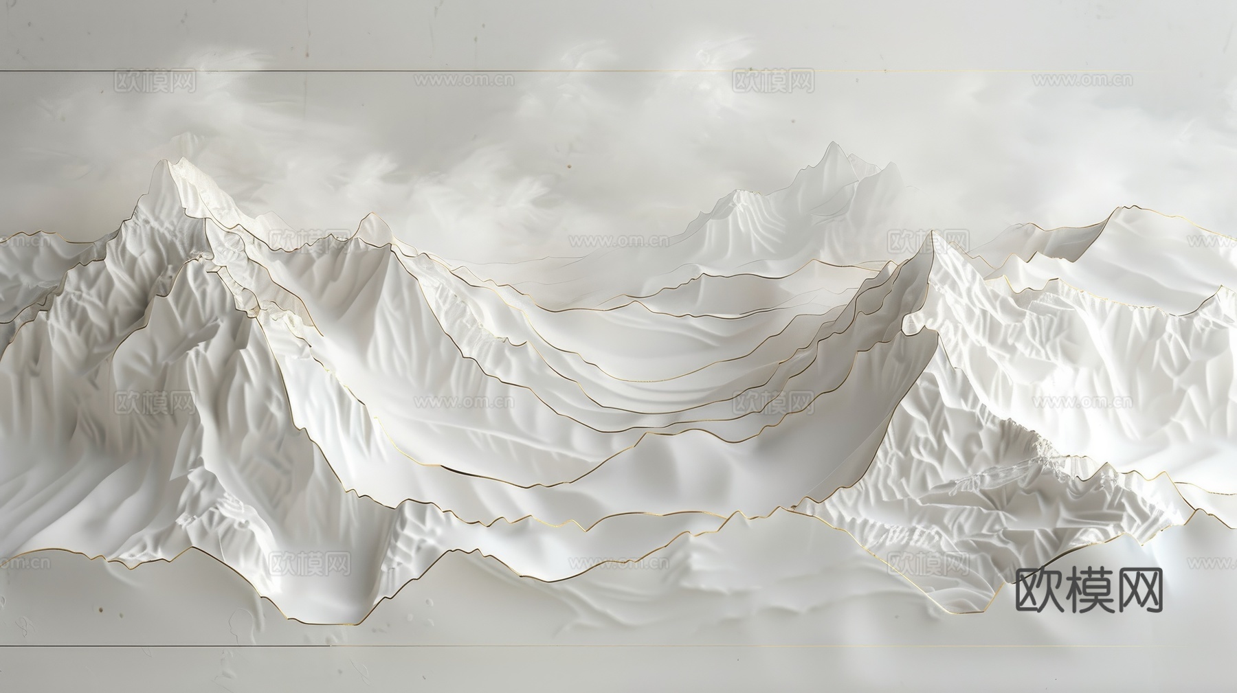 新中式山水国风背景