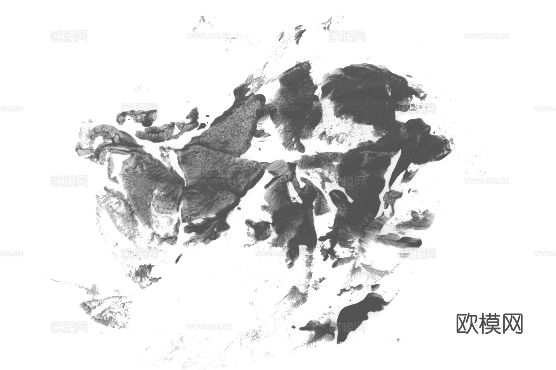 飞溅墨迹污垢 黑白凹凸下载