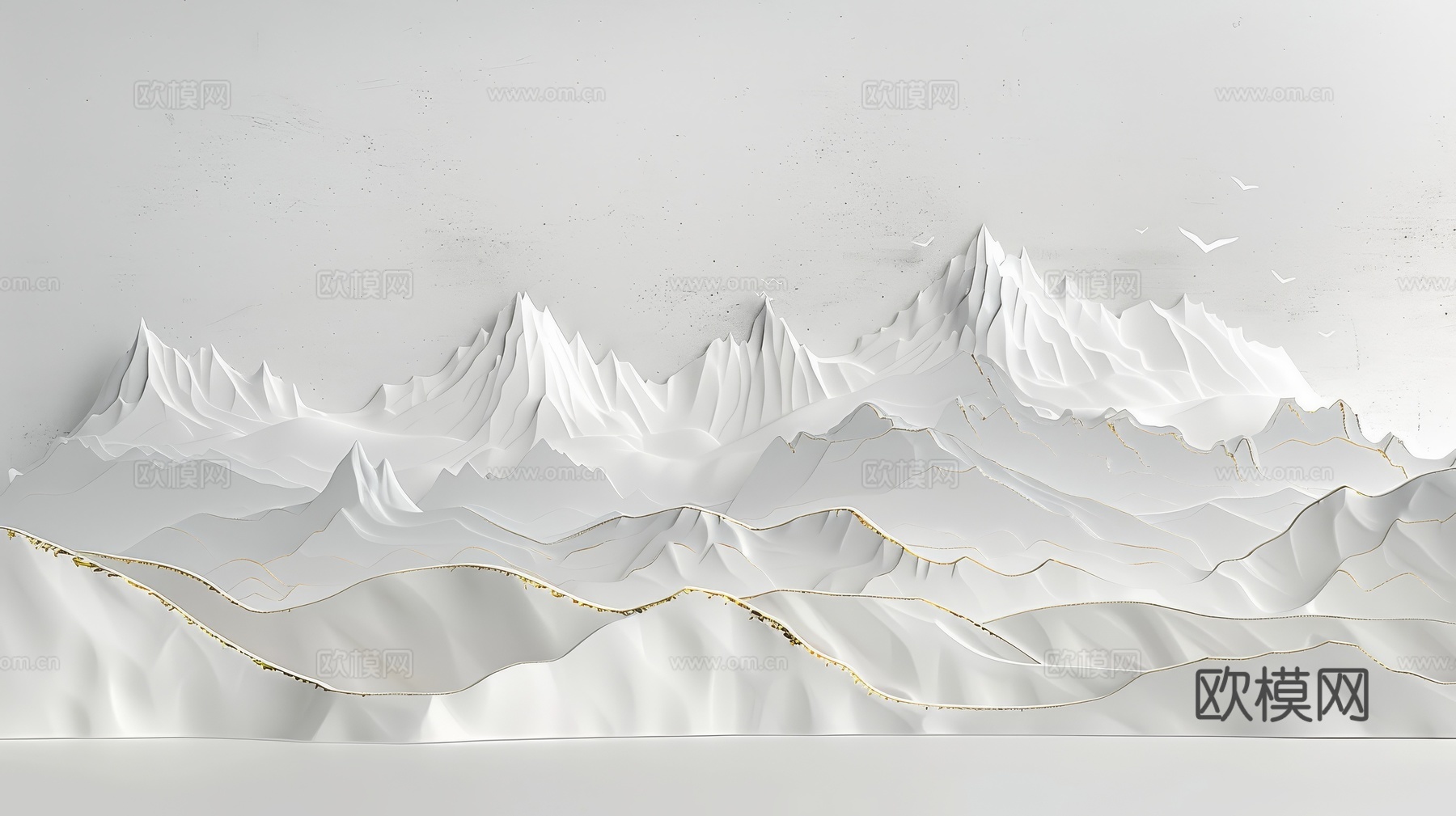 新中式山水国风背景