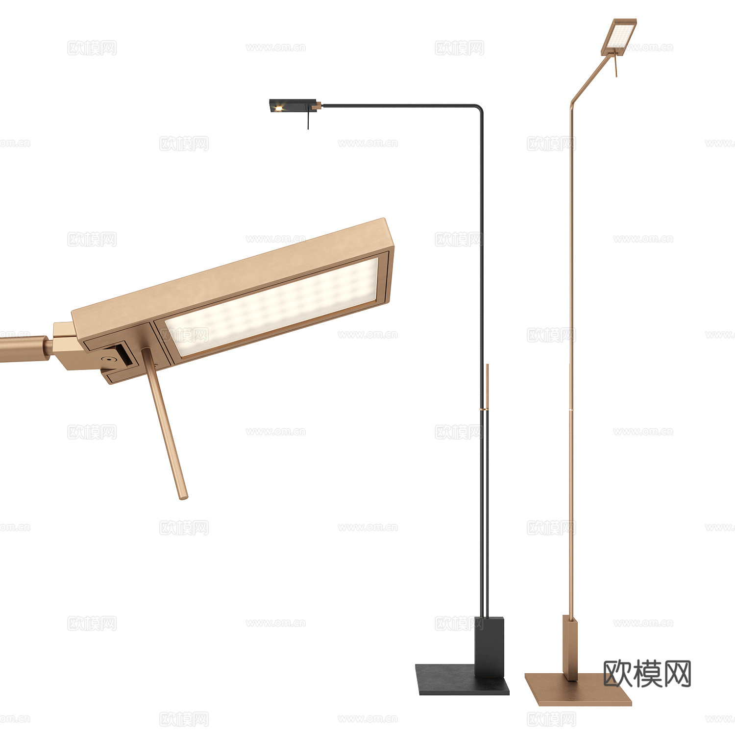 viabizzuno 极简落地灯 金属落地灯 意式落地灯3d模型