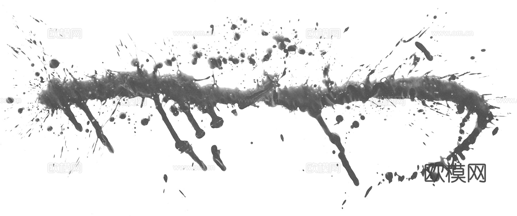 飞溅长方形水迹污垢 黑白凹凸下载