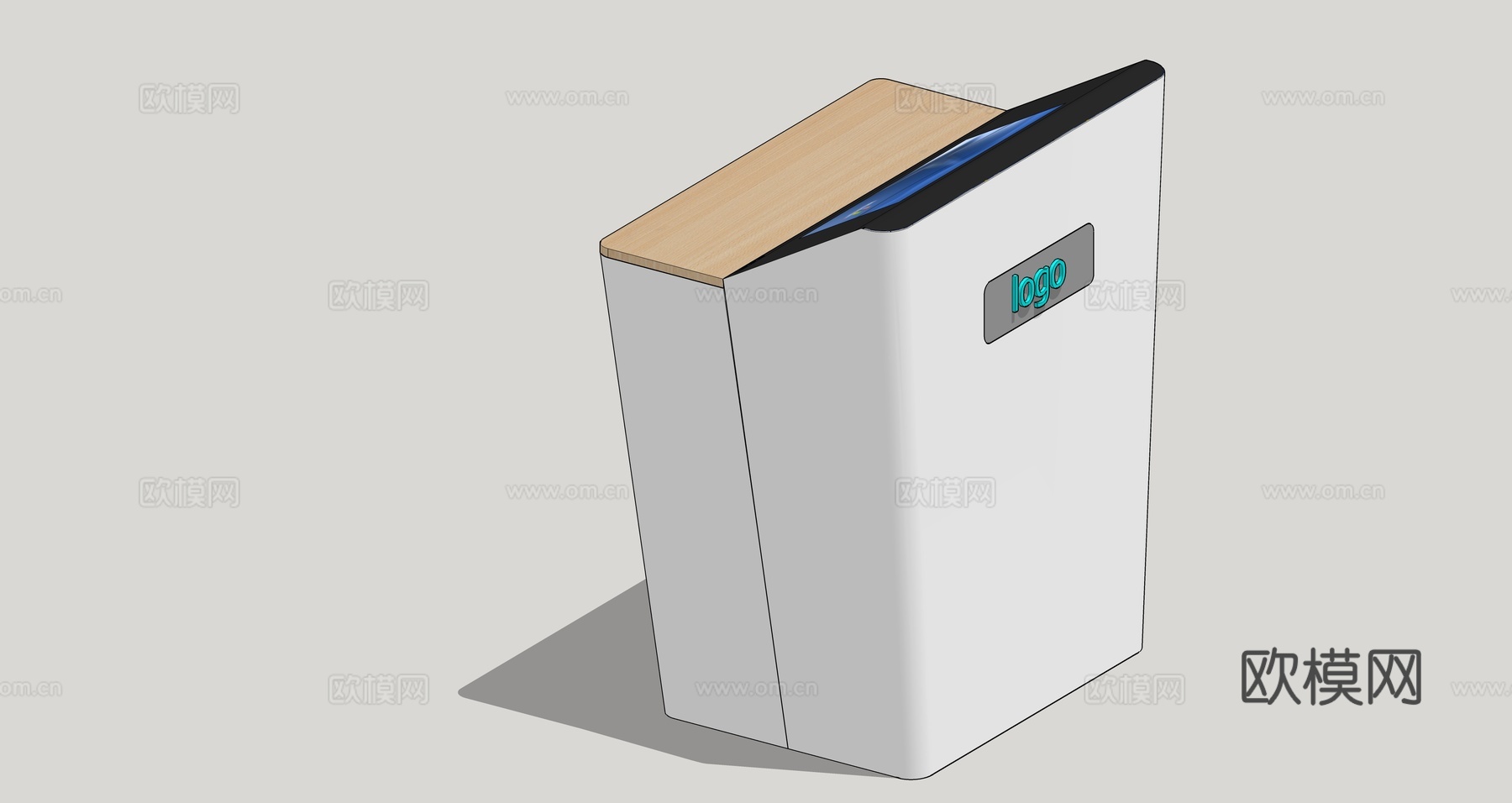 课室讲台su模型
