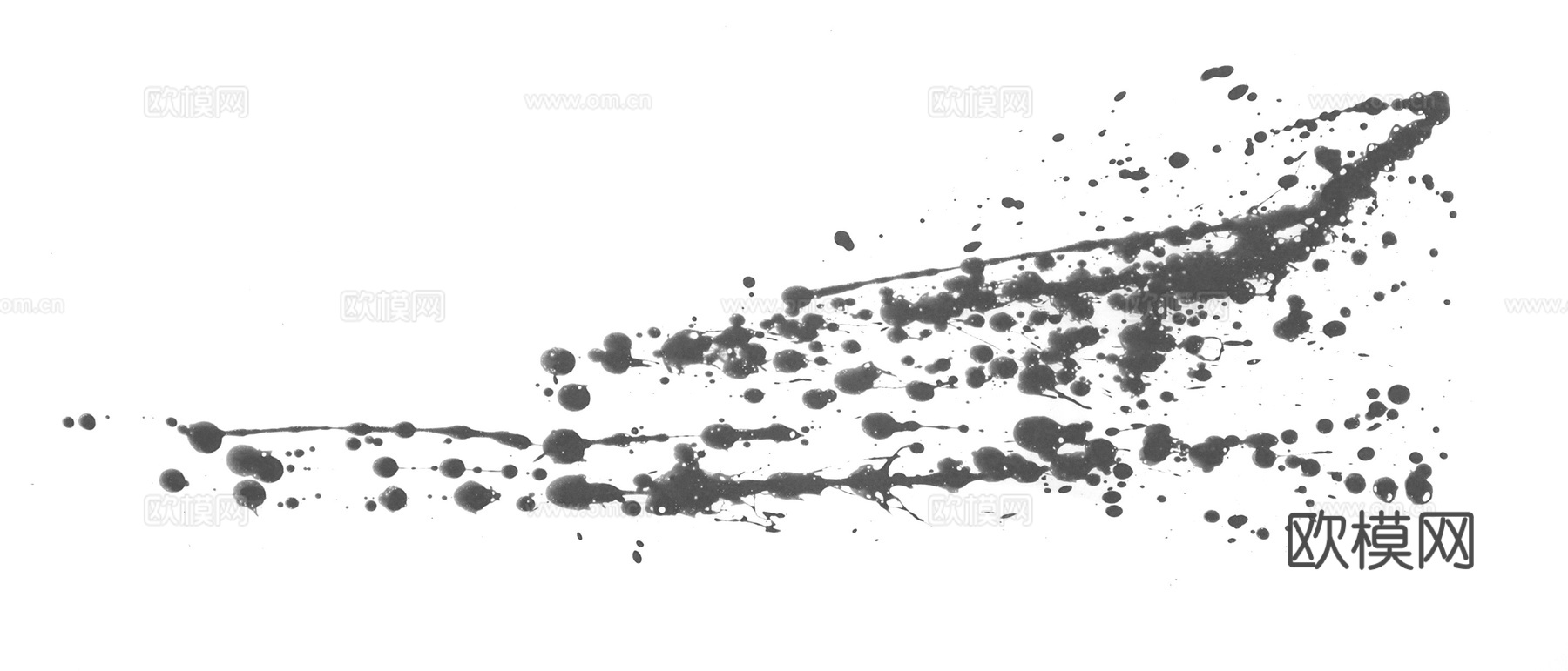 飞溅矩形水迹污垢 黑白凹凸下载