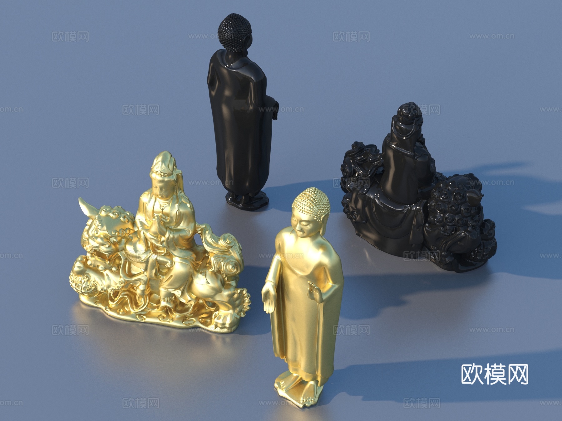 雕像 佛像 雕塑摆件 人物雕塑3d模型