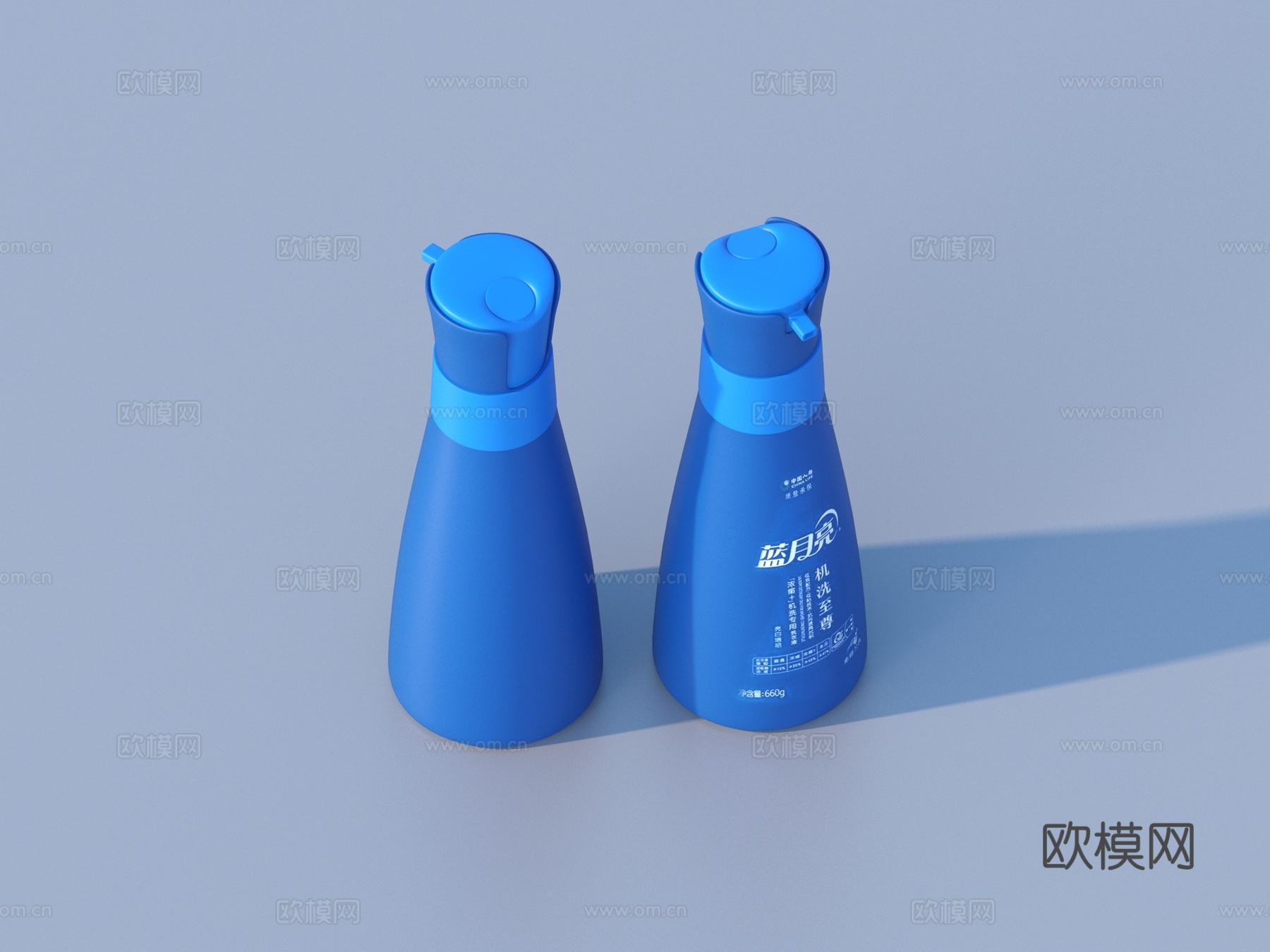 洗衣液 清洁剂 瓶盖3d模型