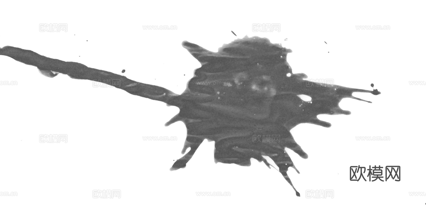 飞溅圆形水迹污垢 黑白凹凸下载