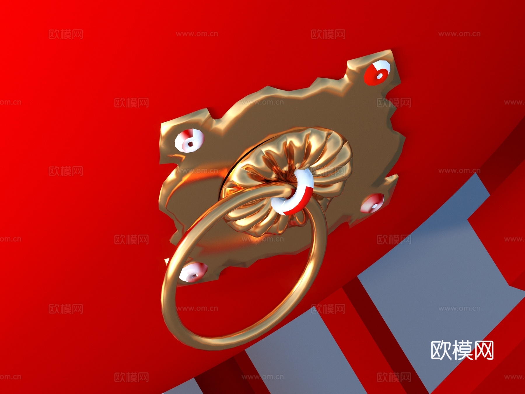 鼓 大鼓 雕花龙鼓3d模型
