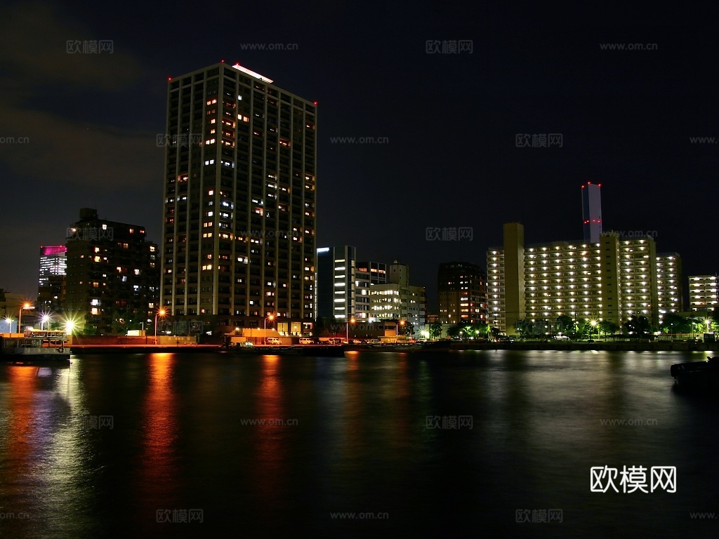 都市城市夜景 外景