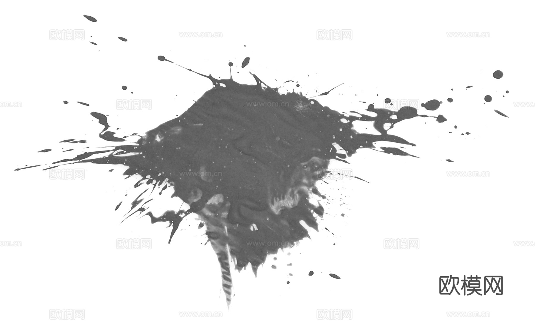 飞溅圆形水迹污垢 黑白凹凸下载