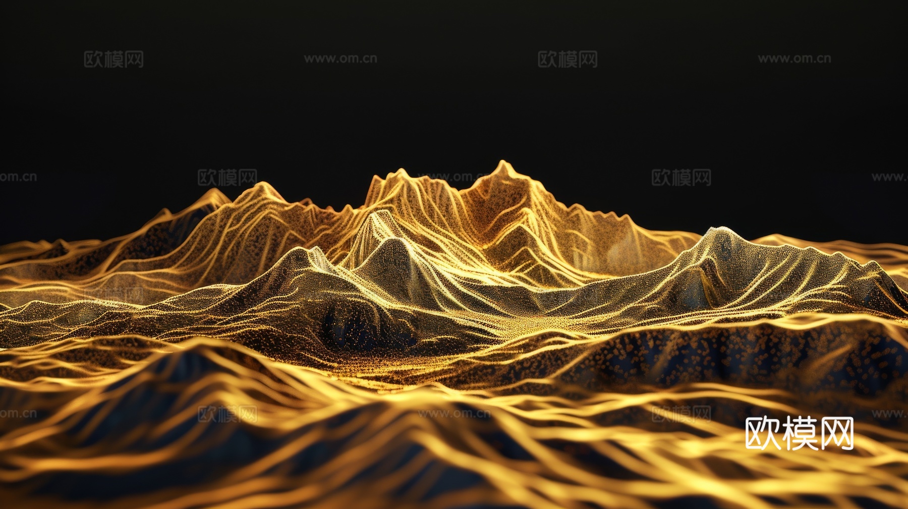 山水层叠山脉背景