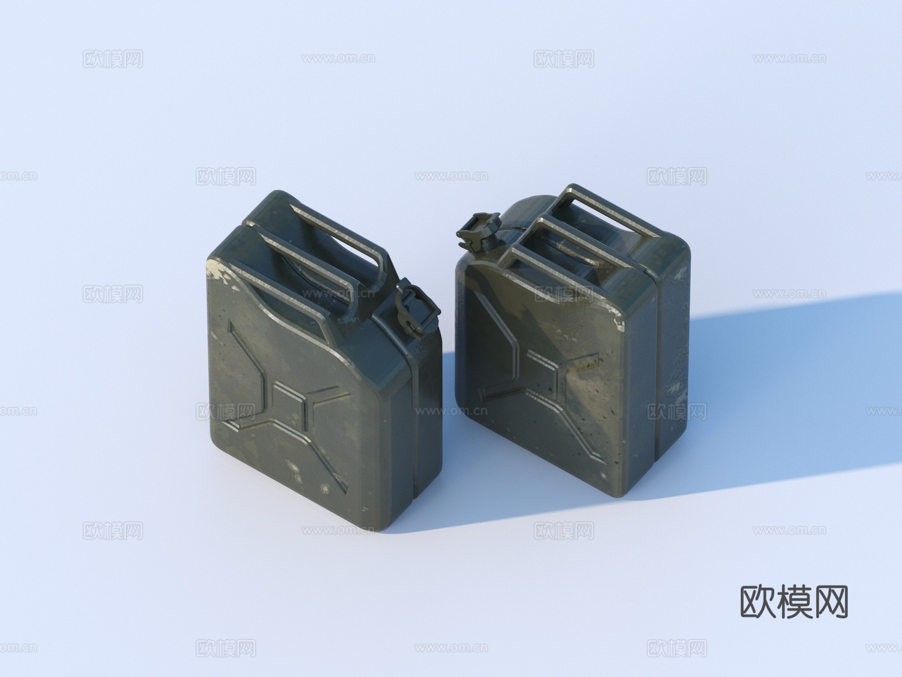油罐 铁罐 铁桶 油桶3d模型