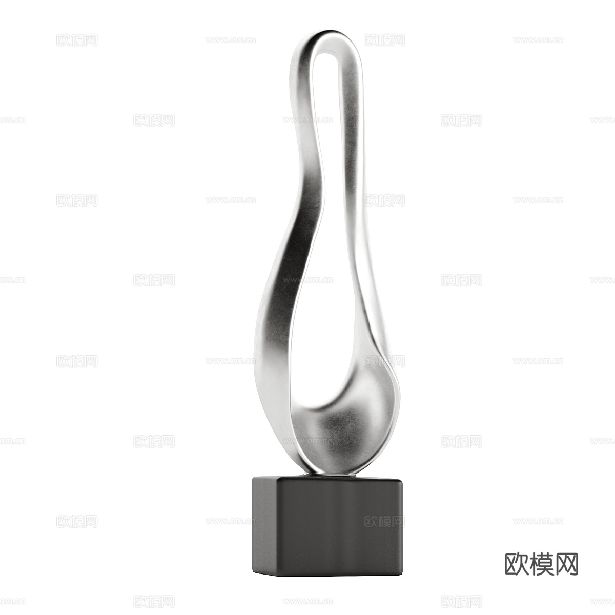 现代极简艺术雕塑3d模型