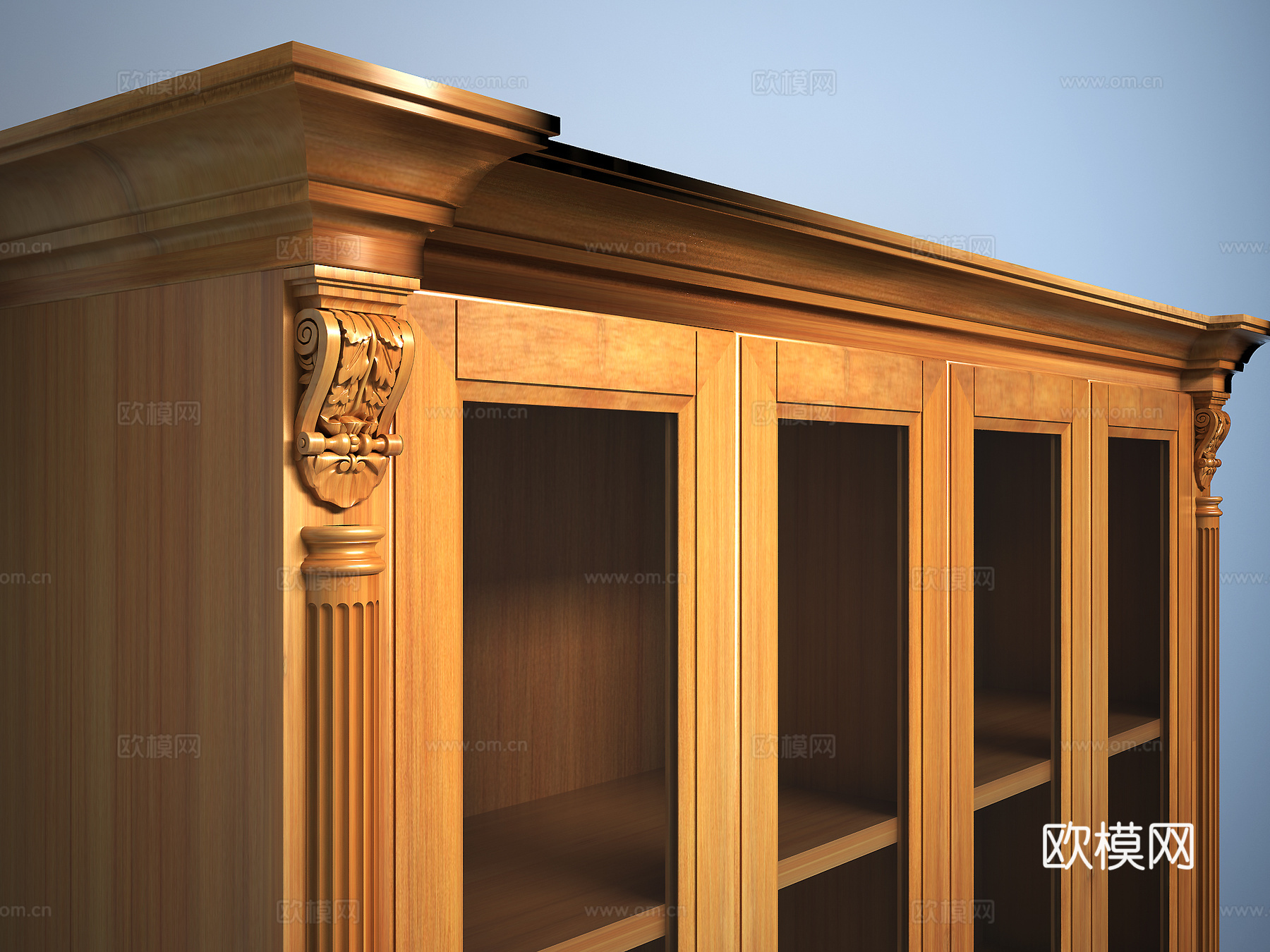 书柜3d模型下载（渲染图3）