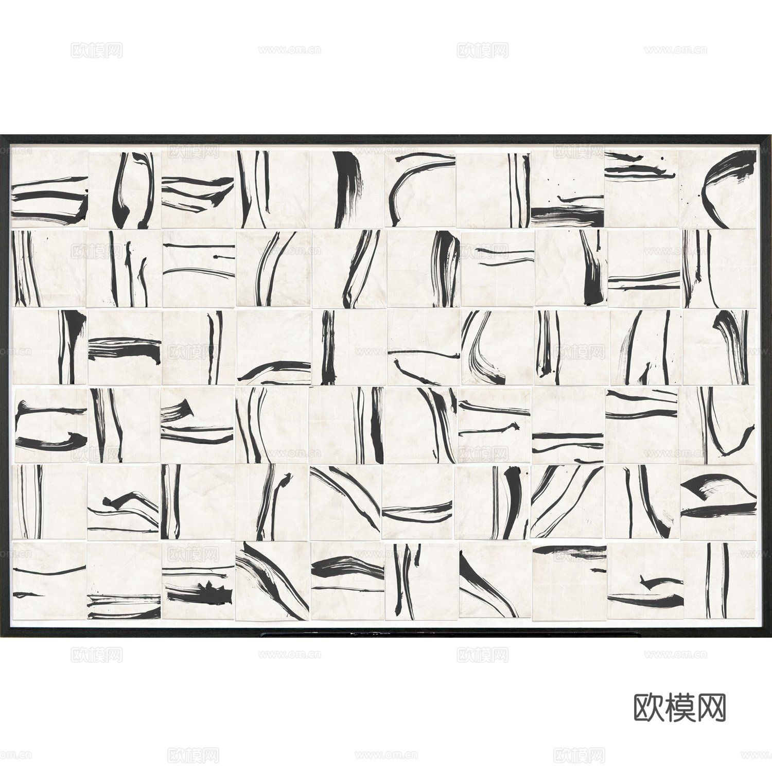 黑白抽象画贴图
