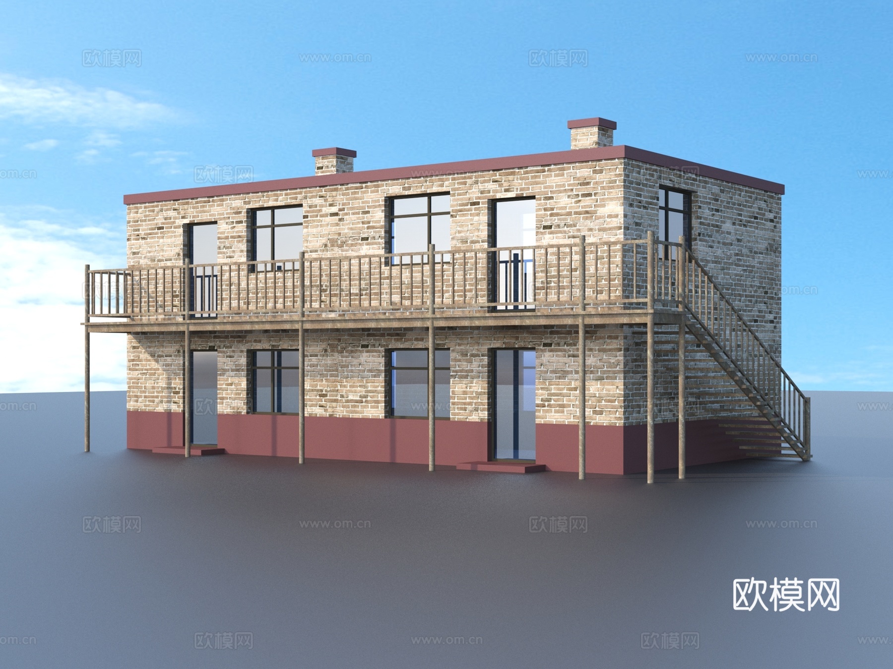 民房 私宅 住宅 建筑 效果图3d模型