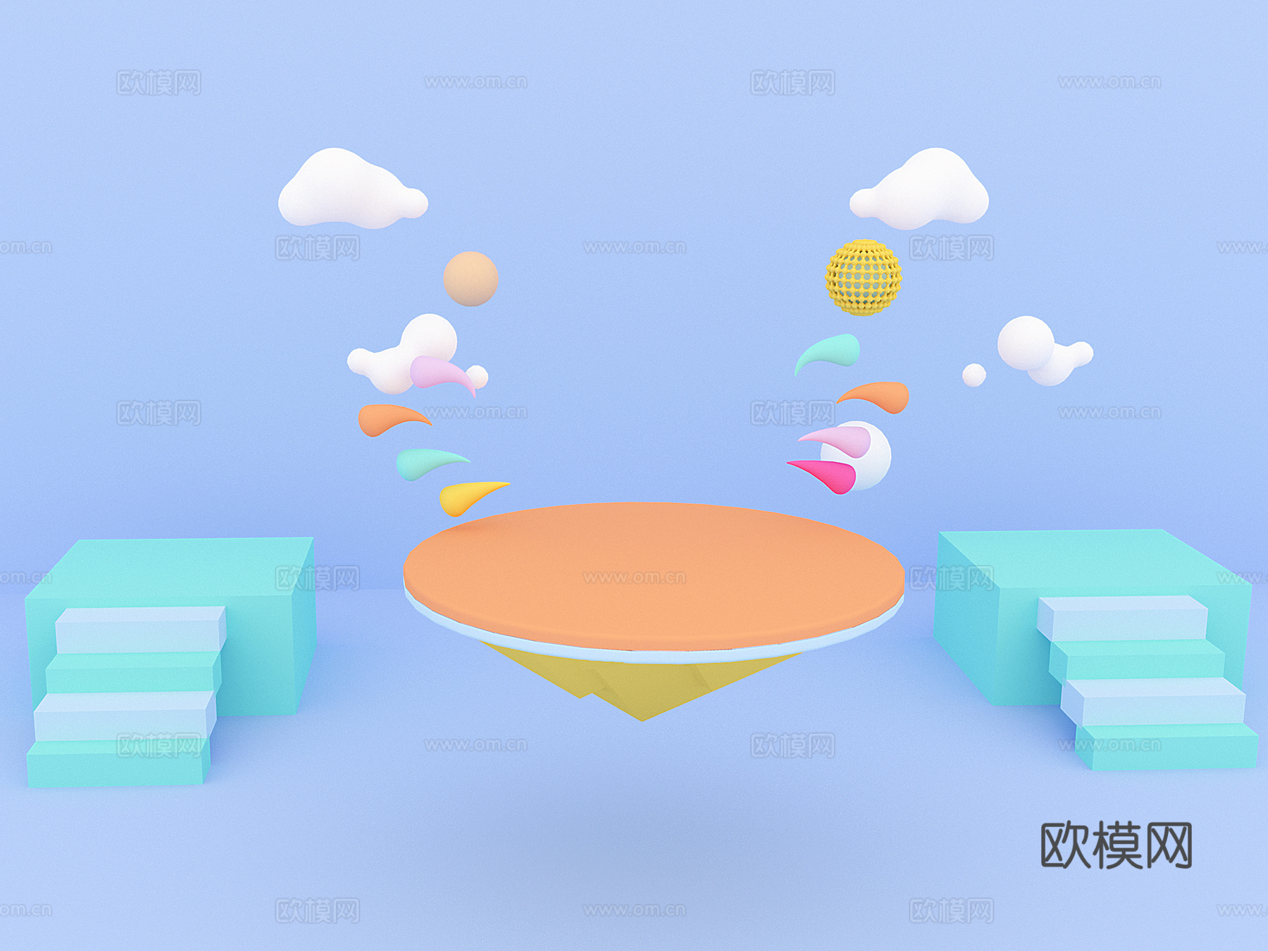 陈设 电商场景3d模型