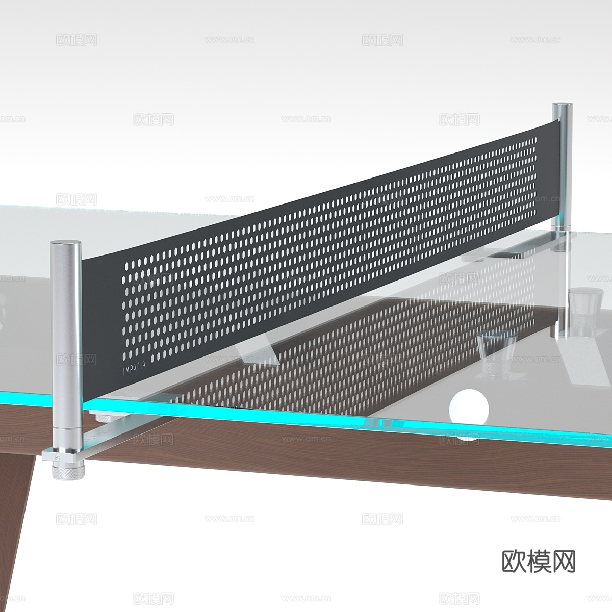 乒乓球桌 桌上足球3d模型