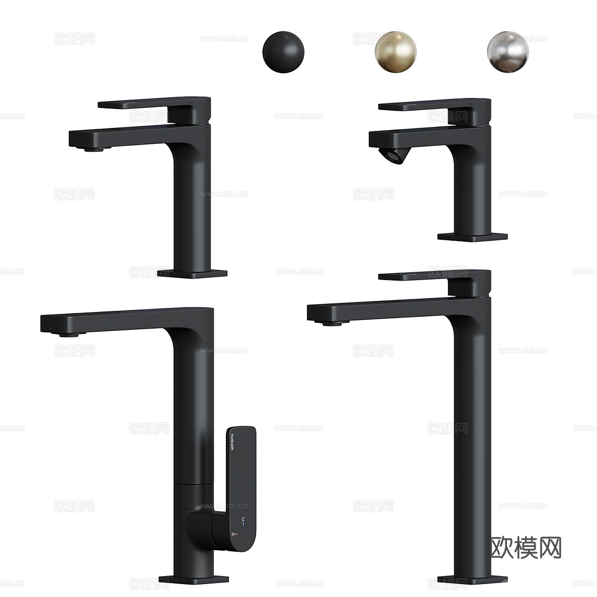 现代极简浴室水龙头3d模型