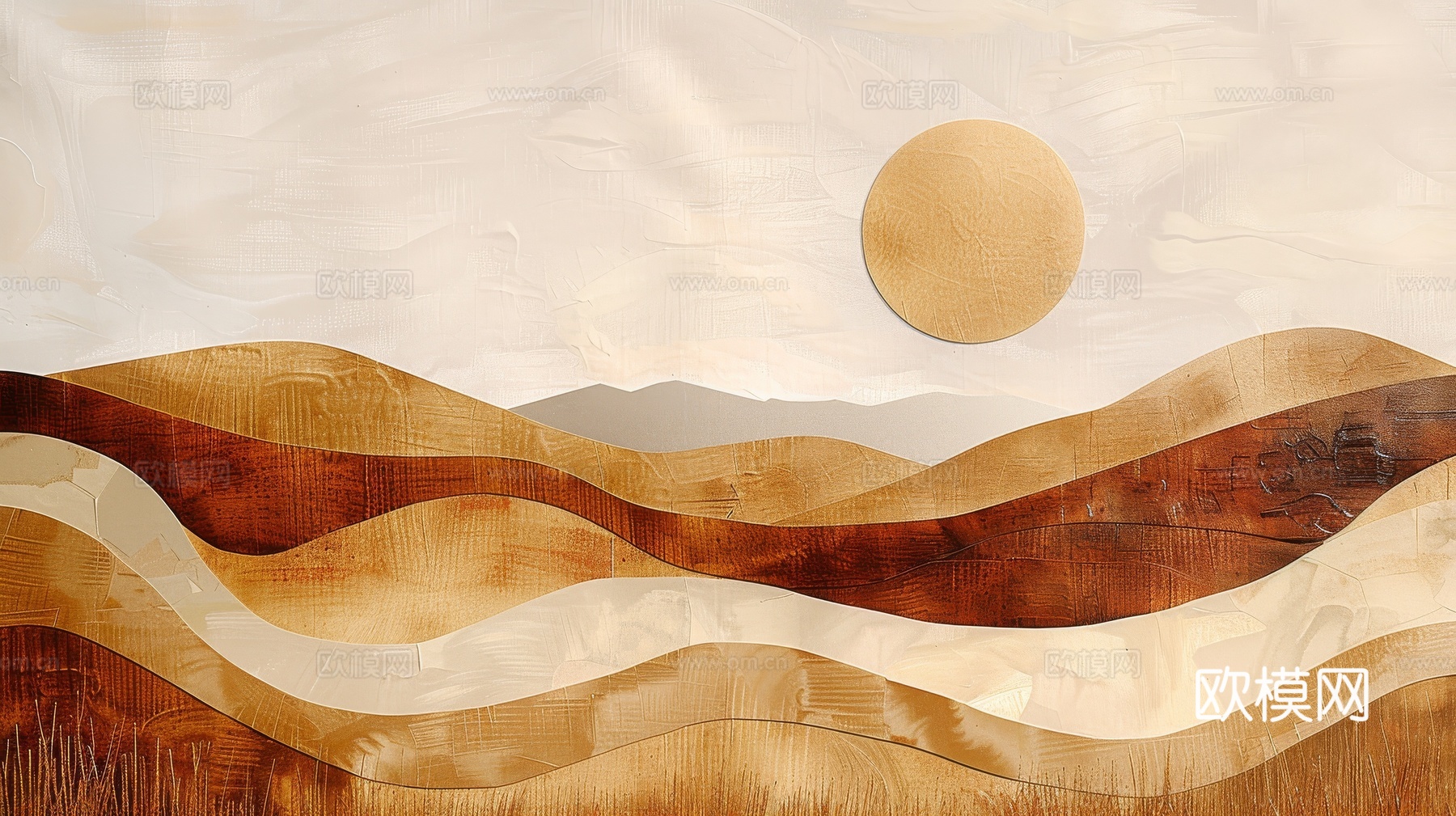 山水层叠山脉背景下载（渲染图7）