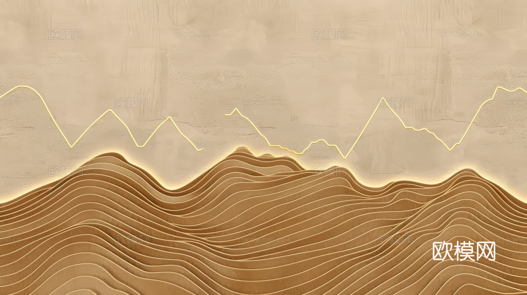 山水层叠山脉背景下载（渲染图7）