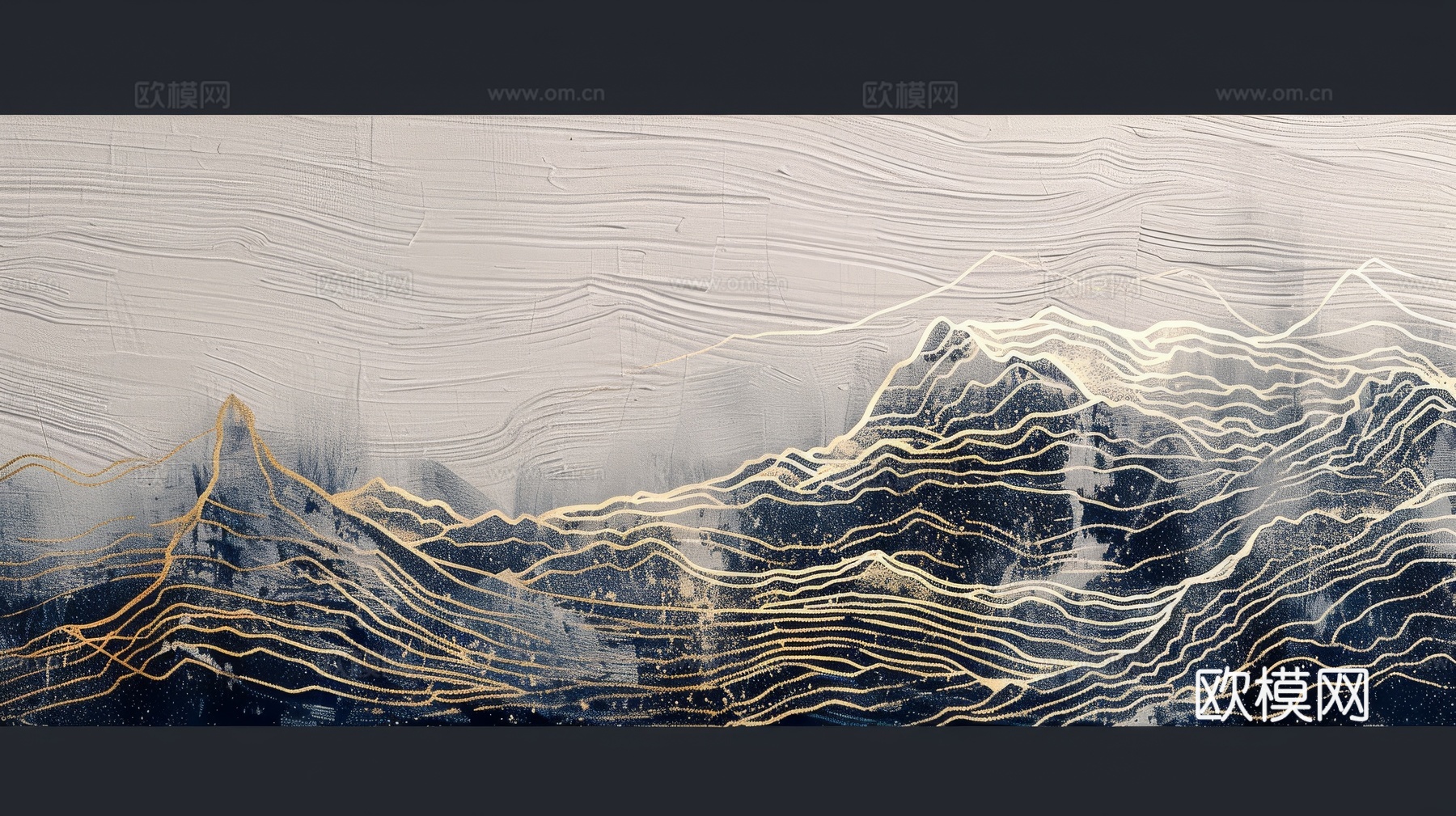 山水层叠山脉背景