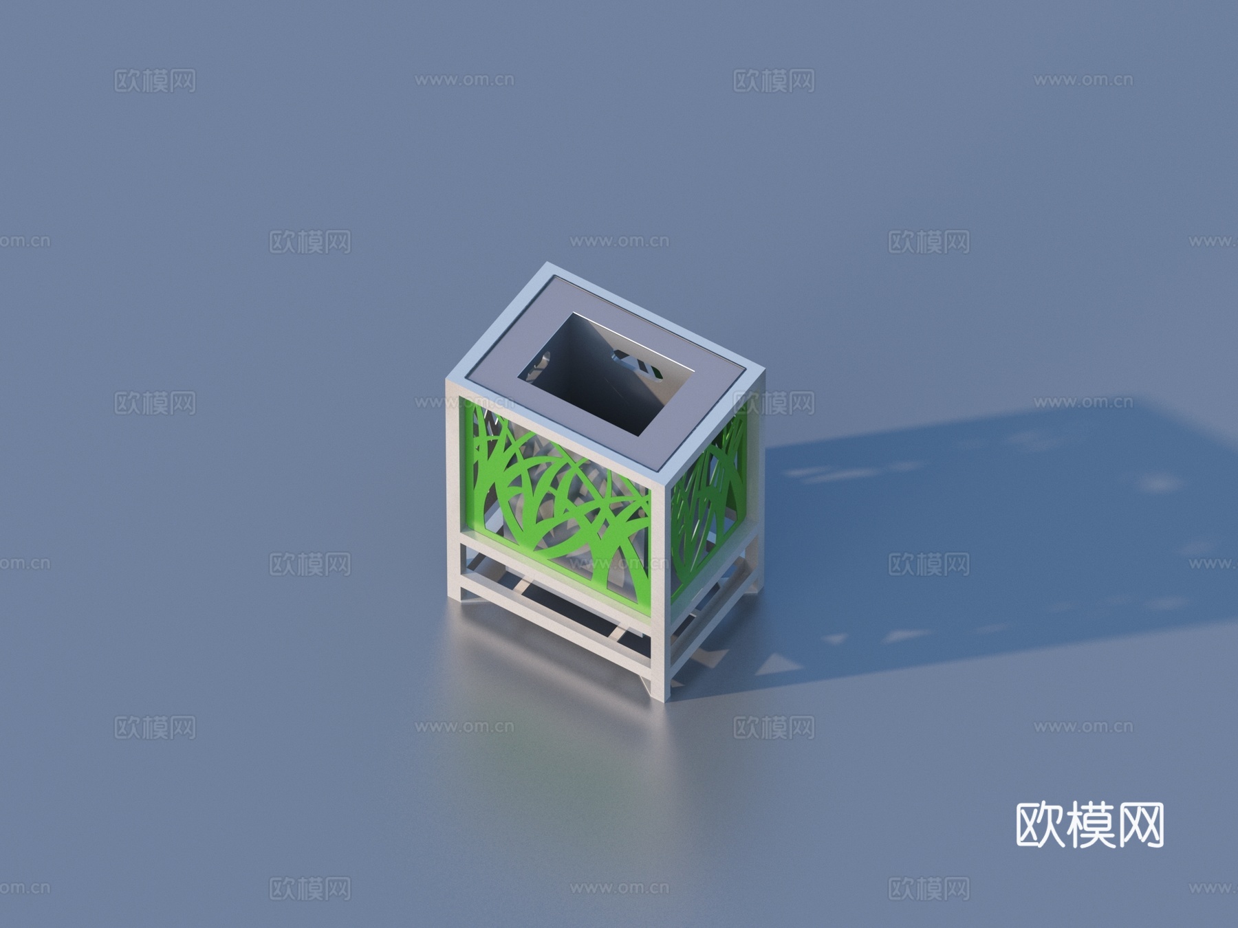 回收桶 垃圾桶 小品3d模型