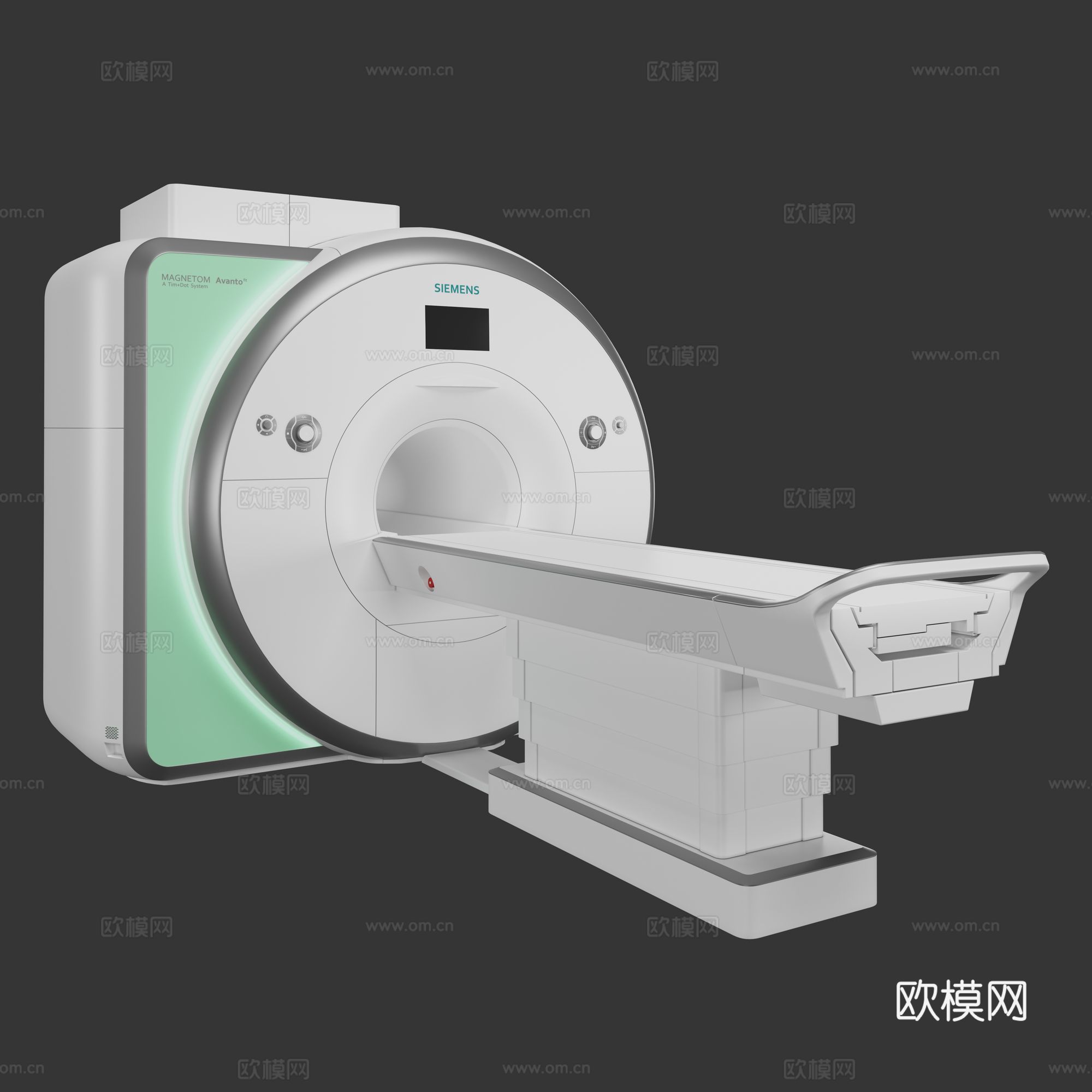 西门子 核磁共振成像 断层扫描3d模型下载（渲染图1）