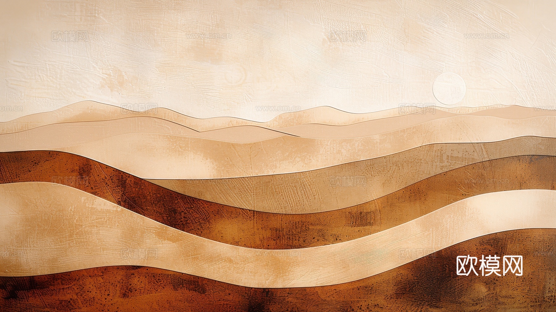 山水层叠山脉背景下载（渲染图4）