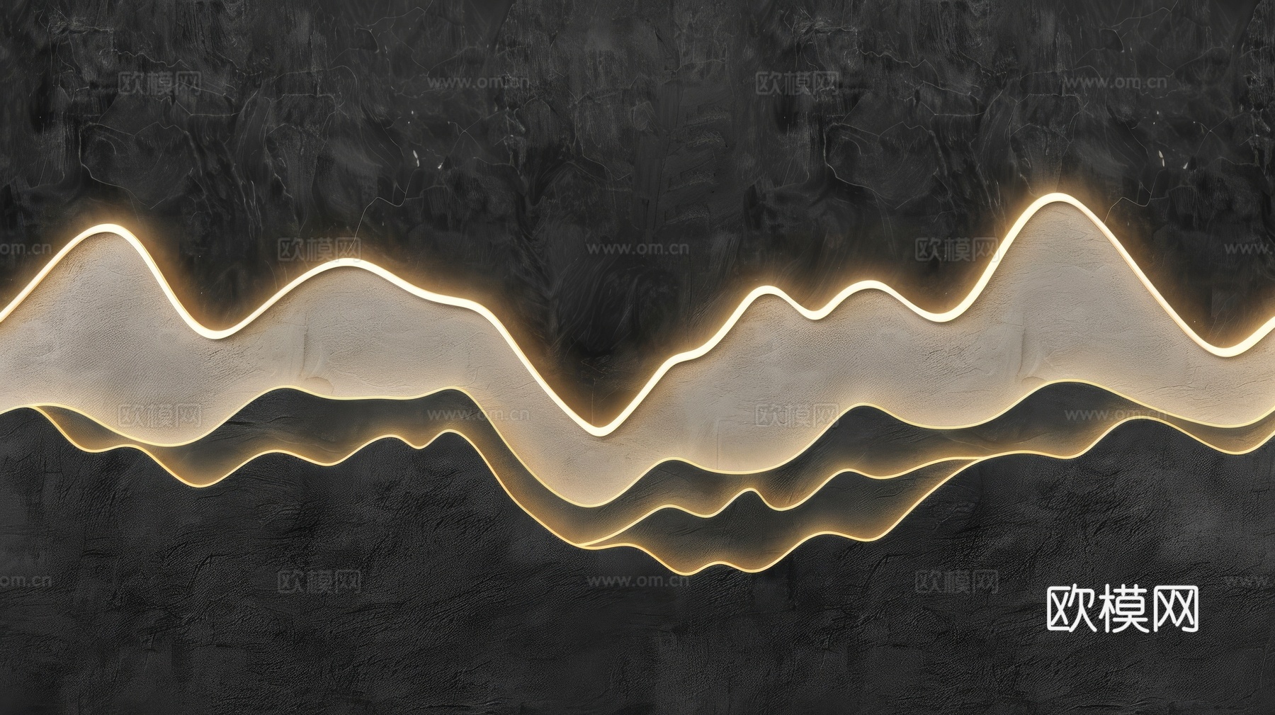 山水层叠山脉背景下载（渲染图6）