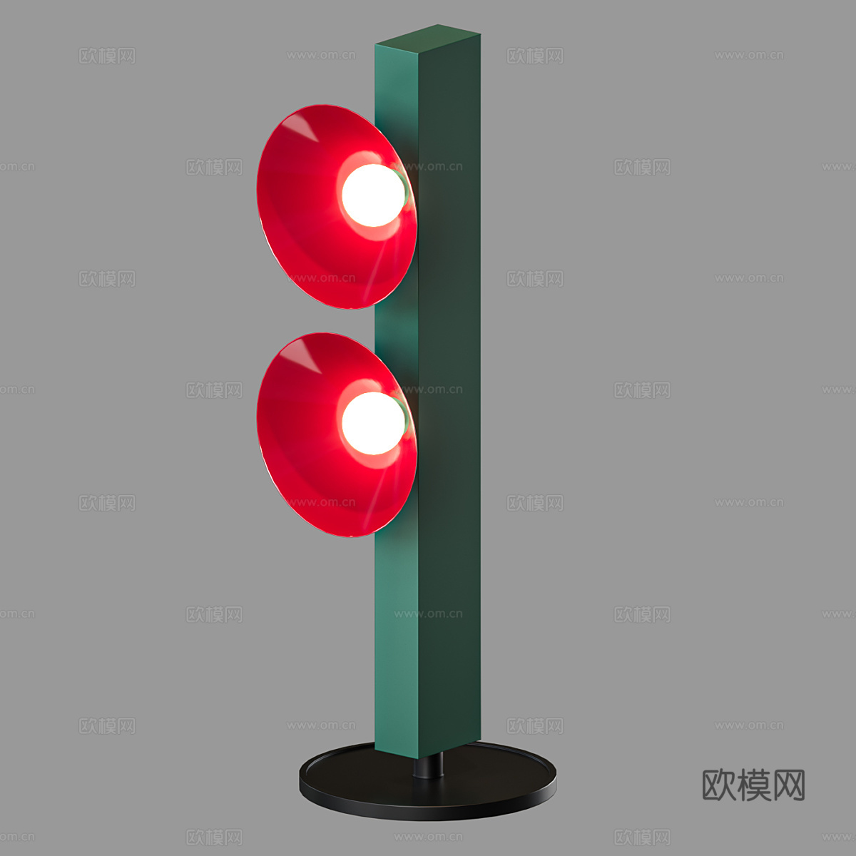 现代极简落地灯3d模型