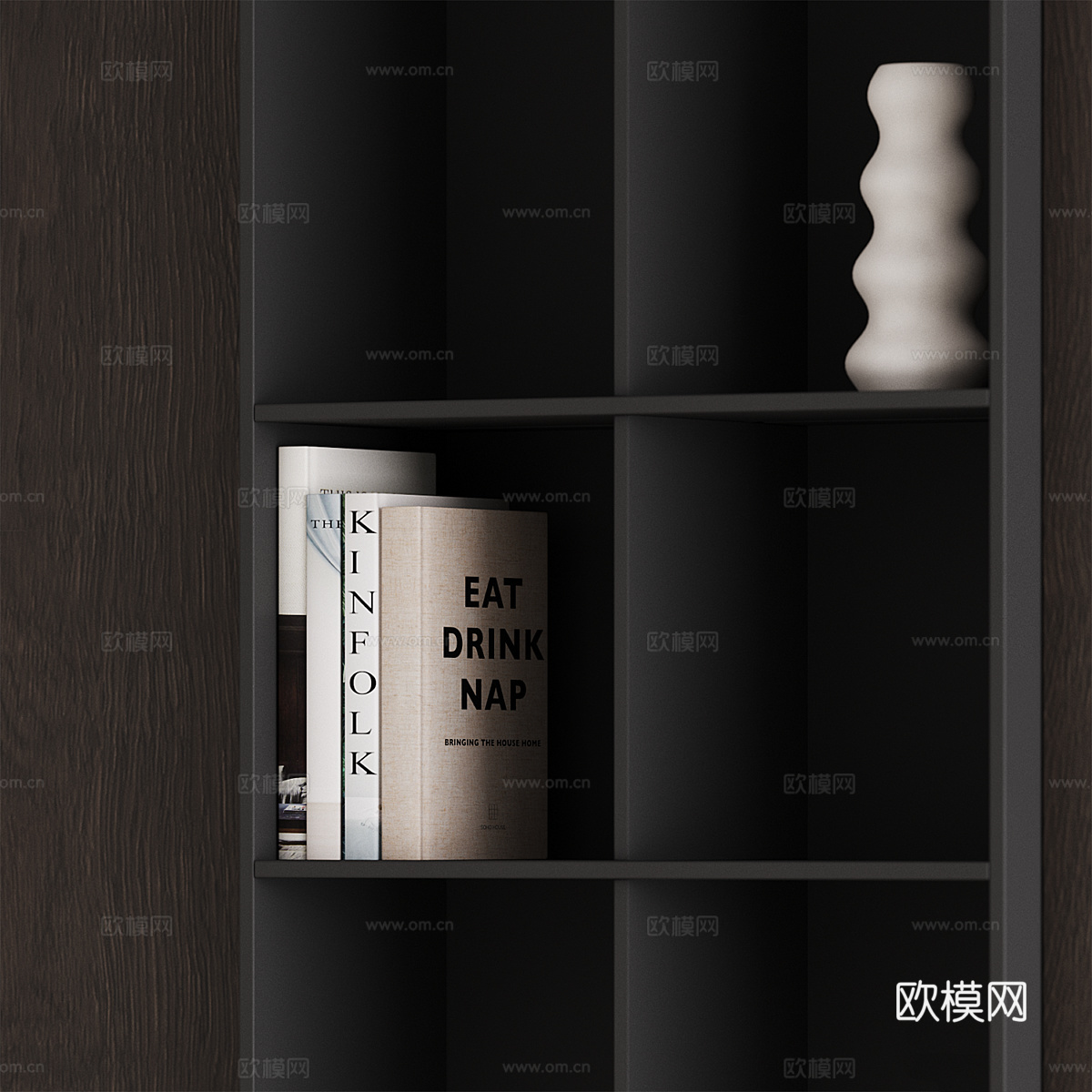 现代极简衣柜3d模型